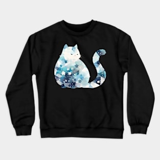 Starry Watercolor Cute Niji Cat Galaxy Enamel Pin Sticker Cutout Crewneck Sweatshirt